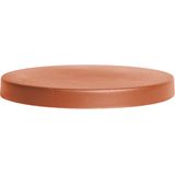 2x stuks plantenonderzetters/multirollers rond terracotta kunststof 30 cm - Trolleys voor kamerplanten