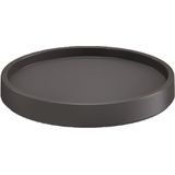 2x Stuks plantenonderzetters/multirollers rond antraciet kunststof 35 cm - Trolleys voor kamerplanten