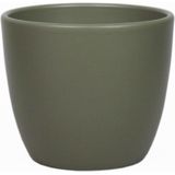 Groene ficus kunstplant 40 cm met plantenpot dennengroen D13.5 en H12.5 cm