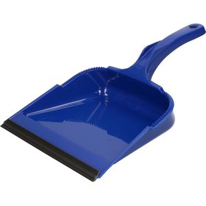 Buemag Vuilblik - met lip - kunststof - 35 x 23 cm - blauw - stofblik