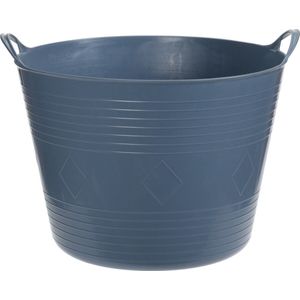 Flexibele kuip 40L kunststof D45 donkerblauw emmer wasmand