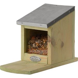 Best of Birds Eekhoorn Voederhuis - hout - 23 x 12 x 17 cm