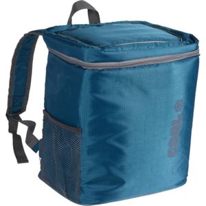 Koeltas rugtas/rugzak blauw 31 x 20 x 31 cm 16 liter - Koeltassen - Koelrugzak