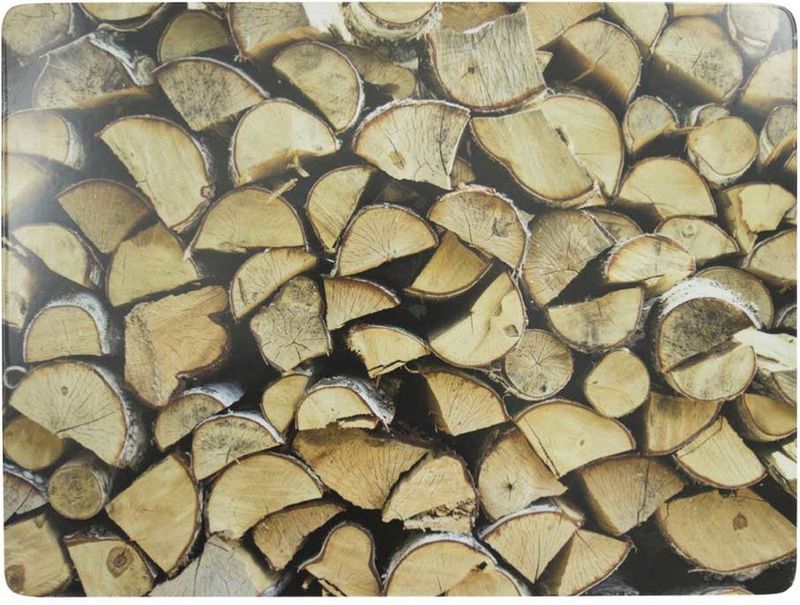 Mars & More - Rechthoekige Placemat - Hout Print - Kurk - Multi - 30 x 40 cm