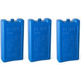 4x stuks koelelementen 1 liter 12 x 22 cm blauw - Koelblokken/koelelementen voor koeltas/koelbox