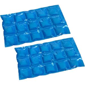 5x stuks herbruikbare koelelementen/icepacks 15 x 24 cm - Flexibele koelelementen voor koeltas/koelbox