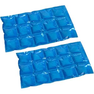 8x stuks herbruikbare koelelementen/icepacks 15 x 24 cm - Flexibele koelelementen voor koeltas/koelbox