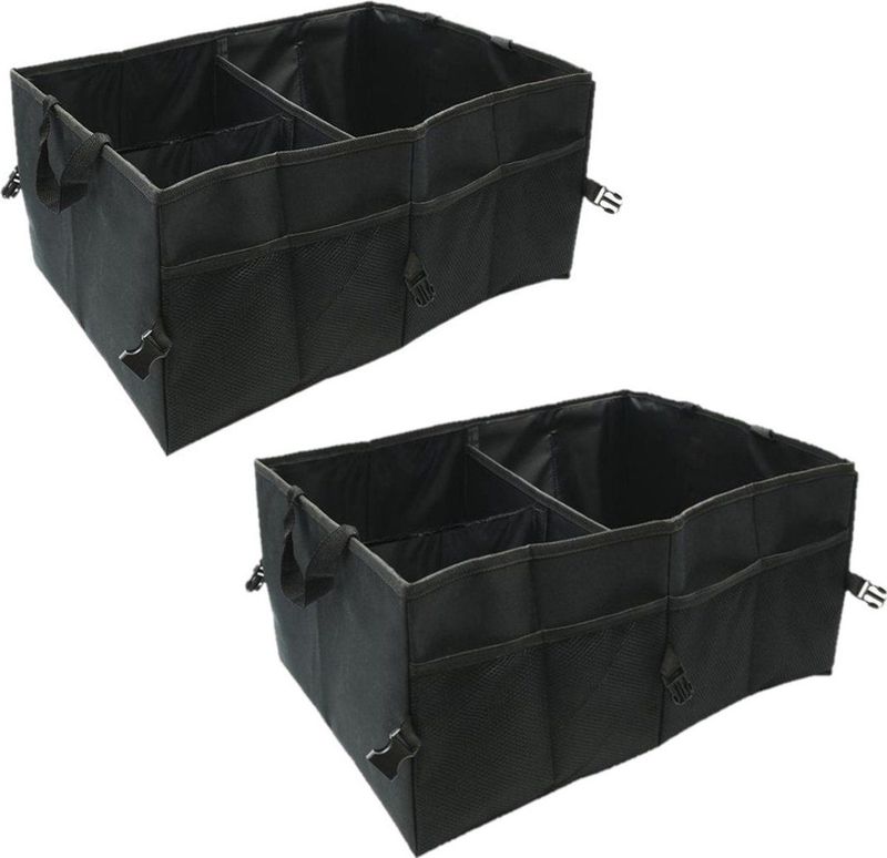 ProPlus - Kofferbak Organizer - Zwart - Polyester - Set van 2 Stuks