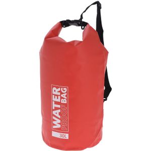 Rode waterdichte tas/draagzak met hengels en gespsluiting - 30 liter - Strandtas - Outdoor - Kamperen - Hiken