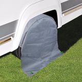 2x Stuks Polyester Bandenhoes Grijs - Autohoezen