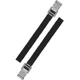 Set van 4x stuks caravan/camper fietsen spanbanden/sjorbanden/bindriemen 30 cm - Auto/caravan/camper fiets accessoires