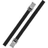 Set van 4x stuks caravan/camper fietsen spanbanden/sjorbanden/bindriemen 50 cm - Auto/caravan/camper fiets accessoires