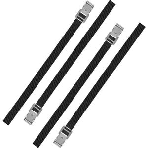 Set van 4x stuks caravan/camper fietsen spanbanden/sjorbanden/bindriemen 75 cm - Auto/caravan/camper fiets accessoires