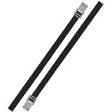 Set van 4x stuks caravan/camper fietsen spanbanden/sjorbanden/bindriemen 100 cm - Auto/caravan/camper fiets accessoires