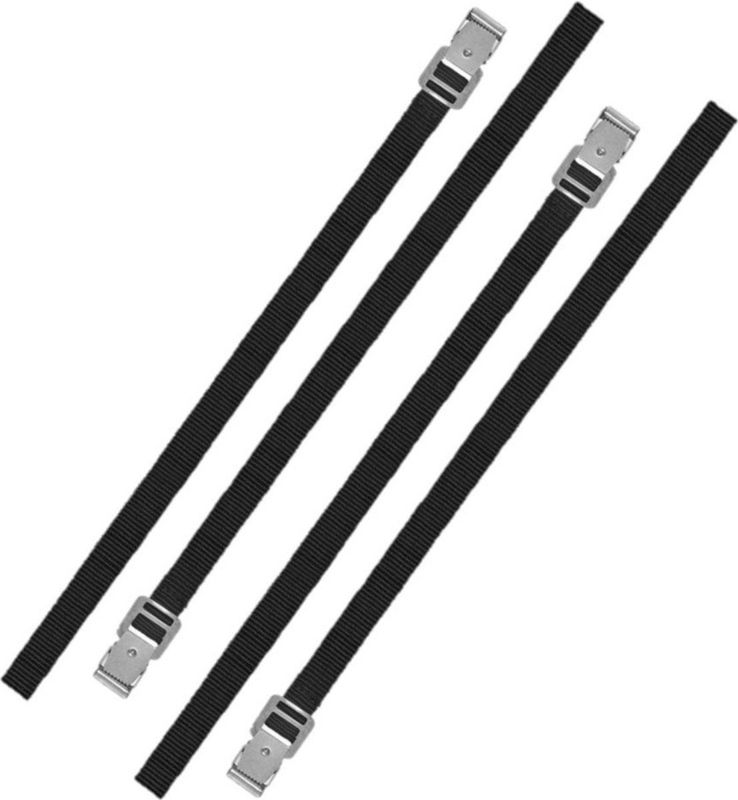 Set van 4x stuks caravan/camper fietsen spanbanden/sjorbanden/bindriemen 100 cm - Auto/caravan/camper fiets accessoires