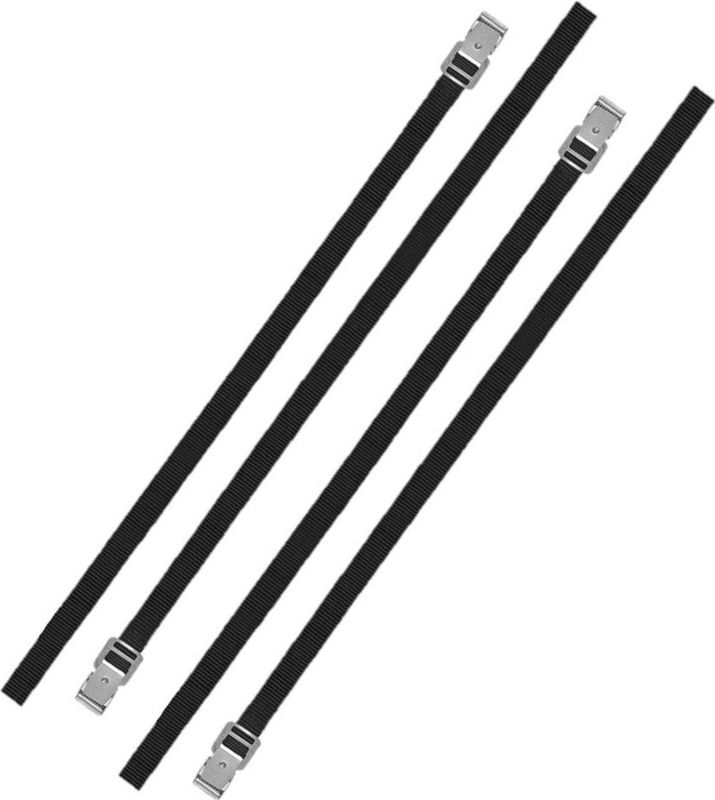 Set van 6x stuks caravan/camper fietsen spanbanden/sjorbanden/bindriemen 200 cm - Auto/caravan/camper fiets accessoires