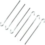 18x Stuks rotspennen/tentharingen metaal halfrond 22 cm - Kampeer artikelen voor tent of windscherm