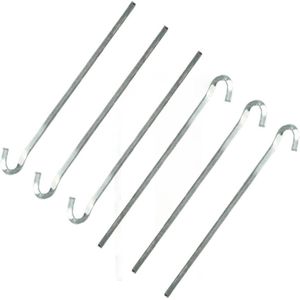 24x Stuks rotspennen/tentharingen metaal halfrond 22 cm - Kampeer artikelen voor tent of windscherm