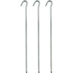 48x Stuks rotspennen/tentharingen metaal halfrond 30 cm - Kampeer artikelen voor tent of windscherm