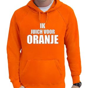Oranje Fan Hoodie Voor Heren - Ik Juich Voor Oranje - Holland / Nederland Supporter