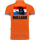 Bellatio Decorations - Poloshirt - Oranje - Katoen - 220 Grams