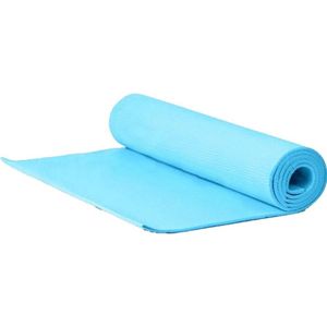 Yogamat/fitness mat blauw 180 x 50 x 0.5 cm - Sportmat/pilatesmat - Thuis sporten