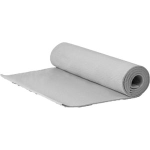 Yogamat/fitness mat grijs 180 x 51 x 1 cm - Sportmat/pilatesmat - Thuis sporten