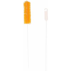 Buemag Radiatorborstel - flexibel - extra lang - 90 cm - kunststof - geel - schoonmaakborstel