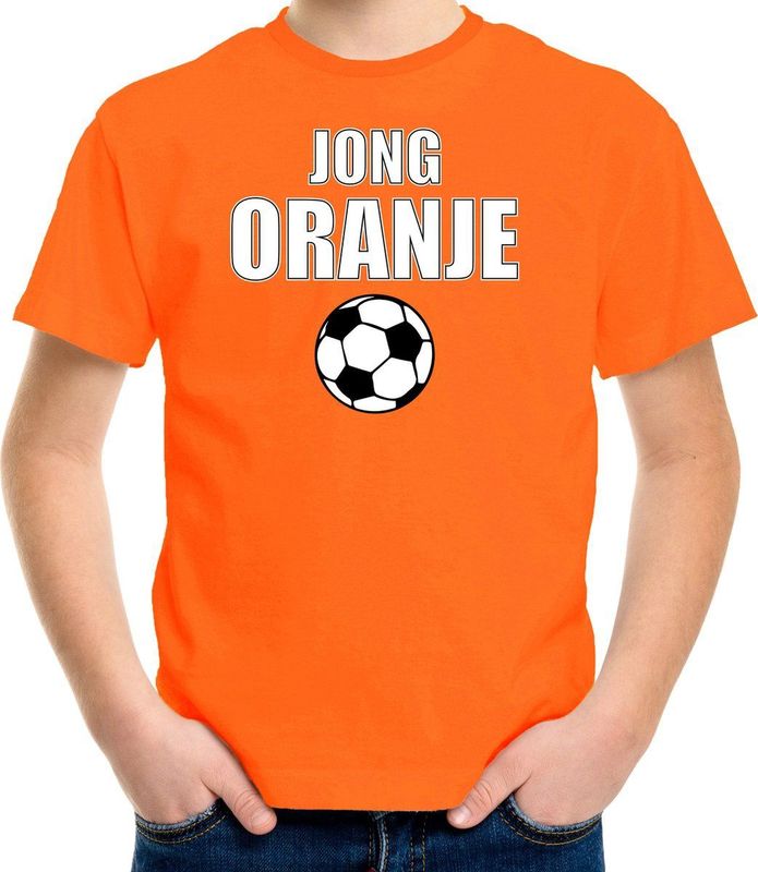 Bellatio Decorations - T-shirt - Oranje - Katoen - Jong Oranje