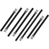 Proplus - Voordeelset Spanbanden - 8x Stuks - 50/75/100 cm - Metalen Gespen