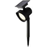 Set van 4x stuks solar spotlight/tuinpad verlichting op zonne-energie met kleur effect 31 cm - Prikspots tuinverlichting