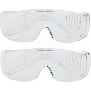 Set van 6x stuks veiligheidsbril / vuurwerkbril voor volwassenen - beschermbril