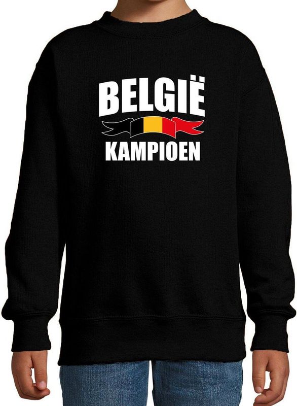Belgie - Kampioen Supporter Sweater - Zwart - Katoen/Polyester