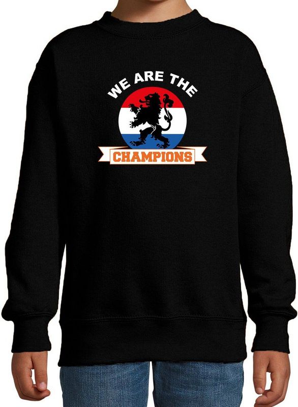 Bellatio Decorations - Fan Sweater - Zwart - Nederland Supporter - EK/WK