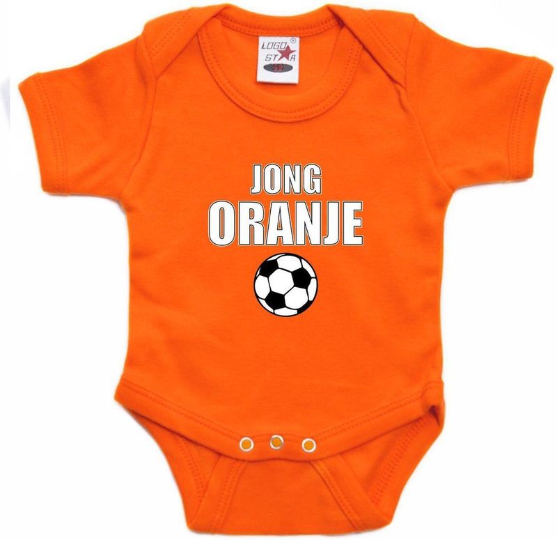 Bellatio Decorations - Romper - Jong Oranje - Nederland Supporter - EK/WK - 56