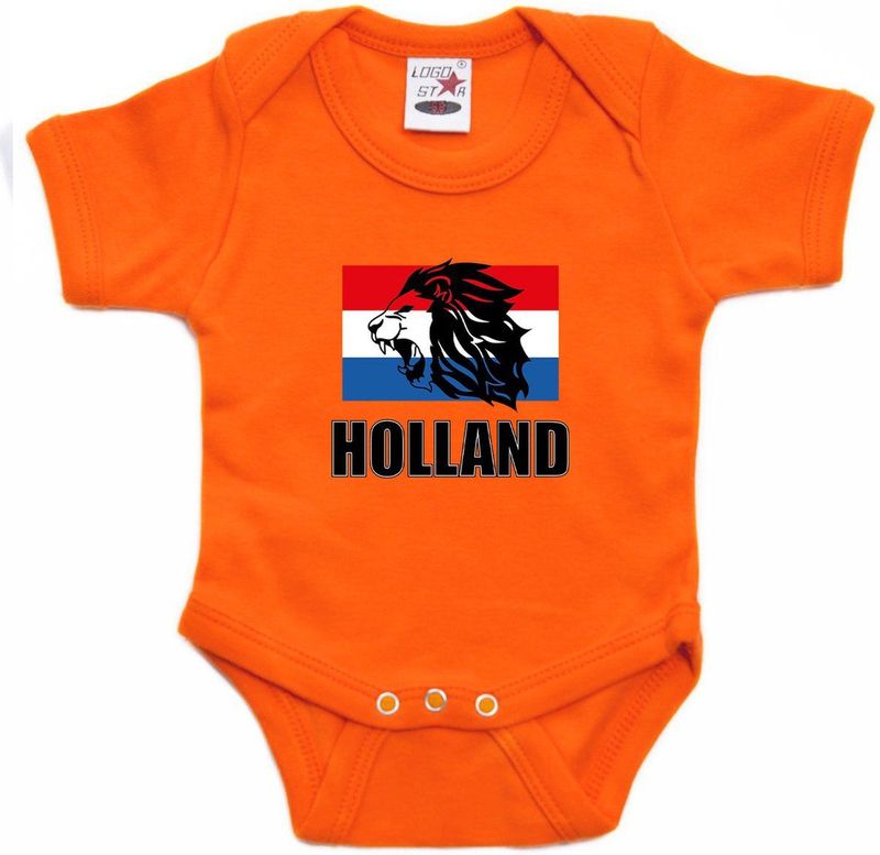 Bellatio Decorations - Romper - Oranje - Katoen