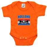 Bellatio Decorations - Romper - Oranje - Nederland Supporter - Met Nederlands Wapen