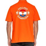 Bellatio Decorations - Poloshirt - Oranje - Holland Kampioen met Beker