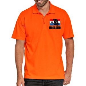 Bellatio Decorations - Poloshirt - Oranje - Katoen