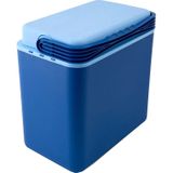 Koelbox donkerblauw 24 liter 39 x 25 x 40 cm incl. 2 koelelementen