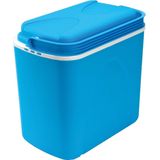 Koelbox blauw 24 liter 40 x 25 x 37 cm incl. 4 koelelementen - Koelboxen
