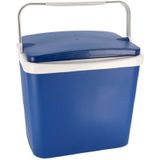 Koelbox donkerblauw 29 liter 40 x 29 x 44 cm incl. 6 koelelementen - Koelboxen