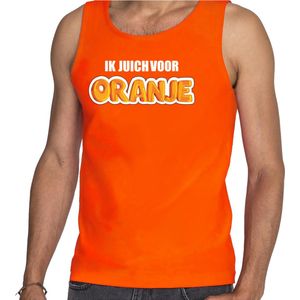 Bellatio Decorations - Tanktop - Oranje - Ik Juich Voor Oranje - Supporter Kleding