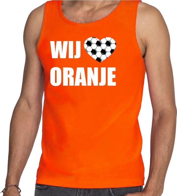 Bellatio - Tanktop - Oranje - 100% Katoen - Heren