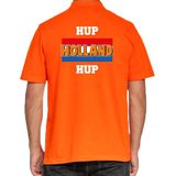 Bellatio Decorations - Poloshirt - Oranje - Grote Maten - Heren - Hup Holland Hup