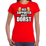 Bellatio Decorations - T-shirt - Rood - Katoen