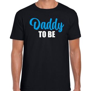 Daddy to be t-shirt zwart voor heren - papa kado shirt aanstaande vader cadeau papa in verwachting