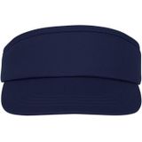 2x stuks navy blauwe zonneklep pet voor volwassenen - Katoenen verstelbare navy blauwe zonnekleppen - Dames/heren