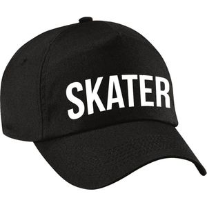 Stoere Skater pet zwart voor meisjes en jongens
