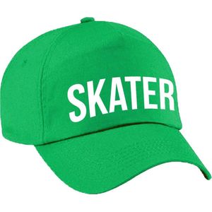 Skater pet groen voor meisjes en jongens - Stoere pet kinderen voor stoere skaters